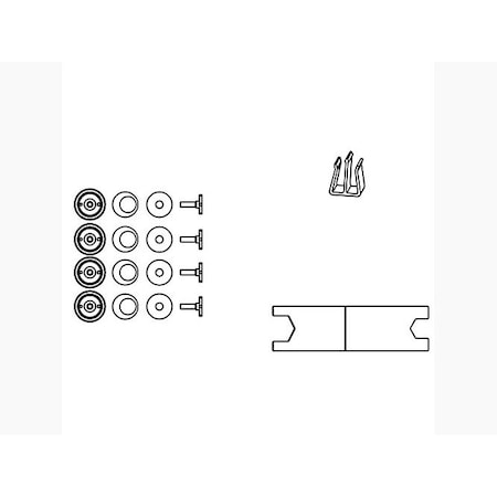 Kohler Service Kit, Roller Asm (Set Of 4) 1394586